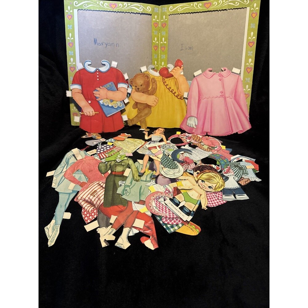 Vintage Paper Doll Lot Loose Sheet Multicolor Clothing & Accessories Pee Wee
